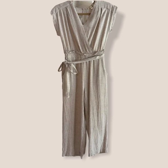 Monteau Pants - Monteau Linen Blend Jumpsuit